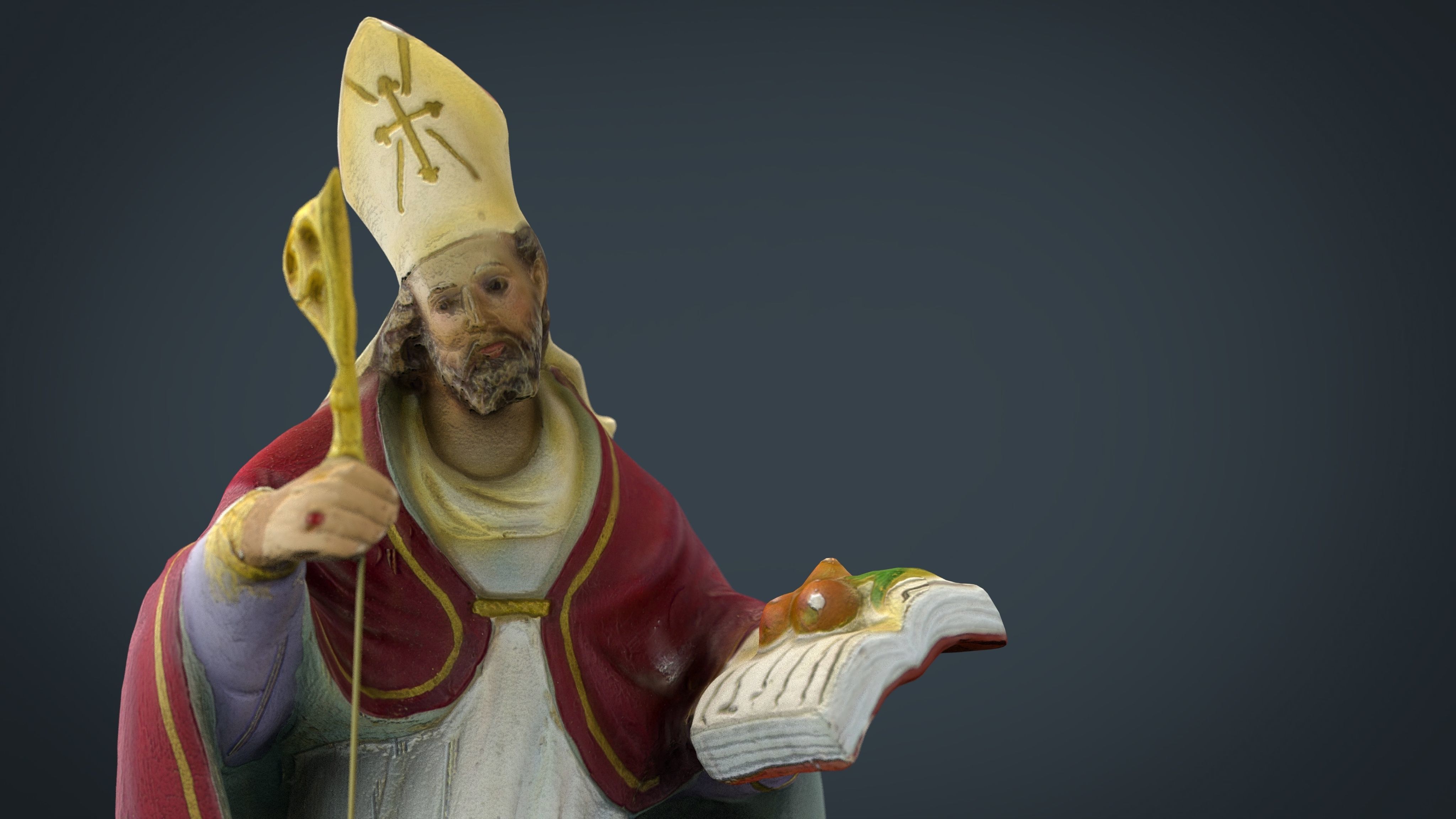 Saint George Low-poly 3D model_12
