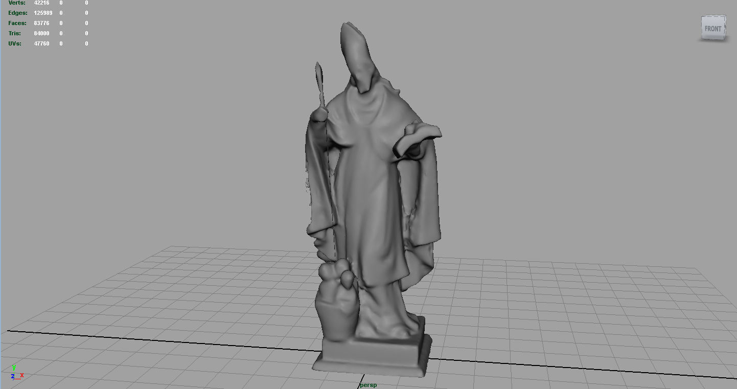 Saint George Low-poly 3D model_2