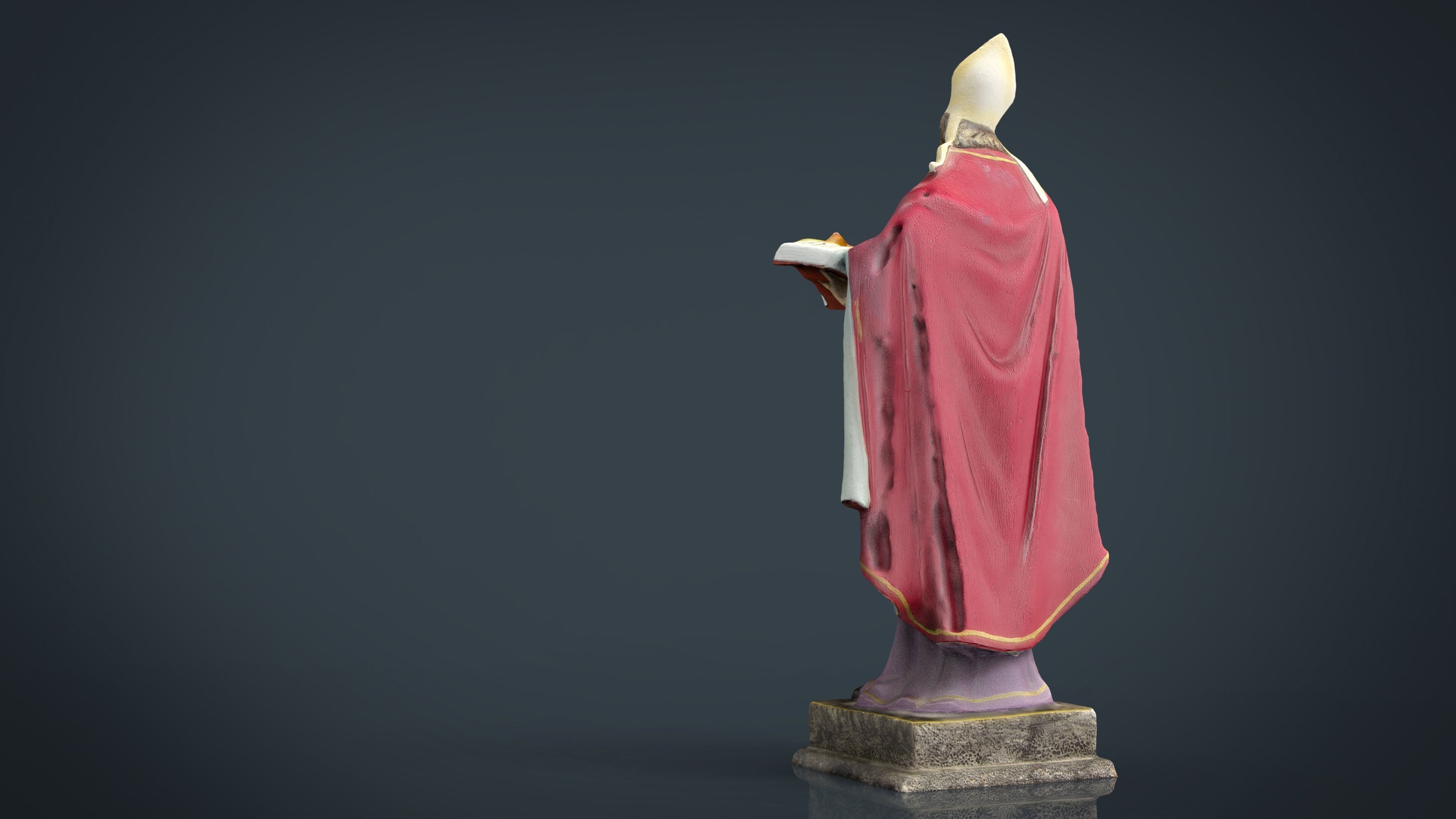 Saint George Low-poly 3D model_11