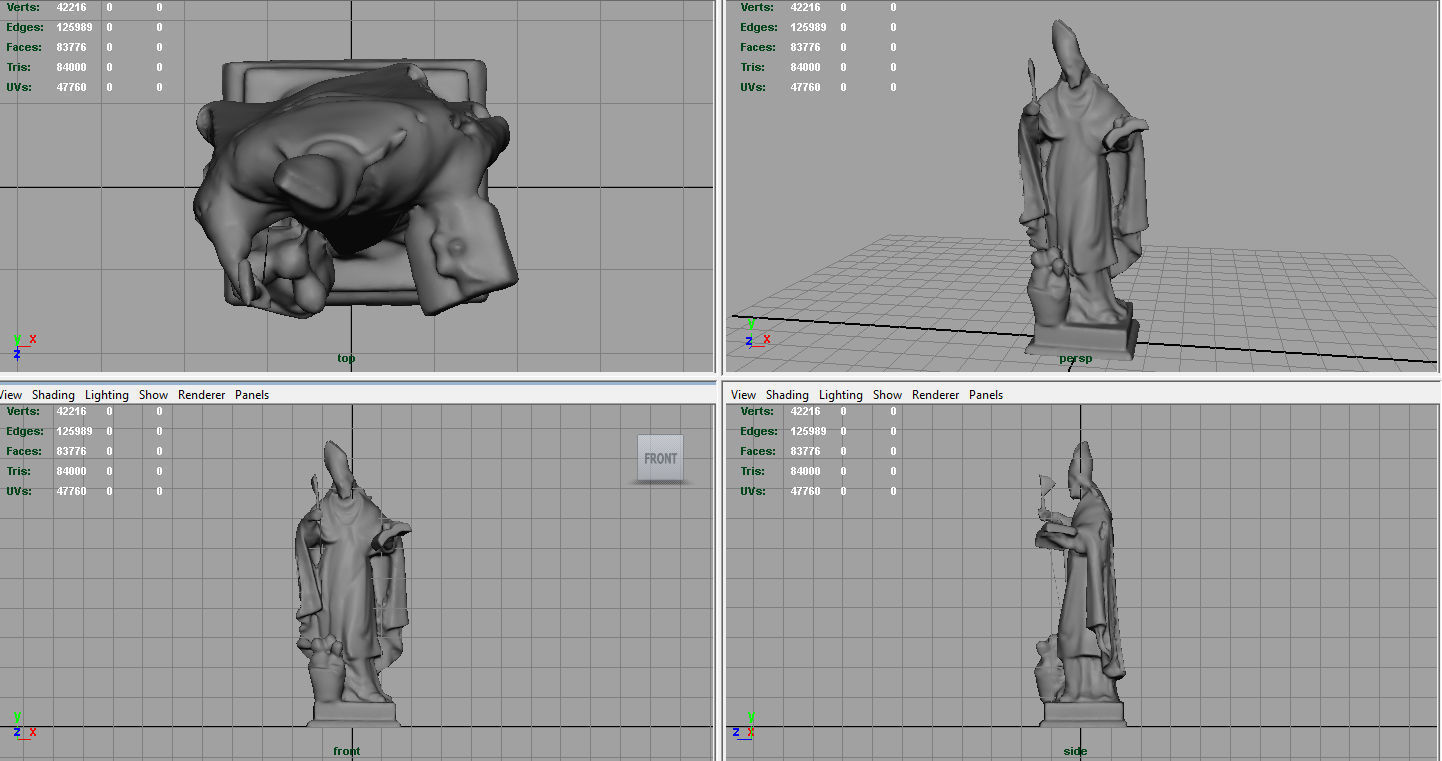 Saint George Low-poly 3D model_6