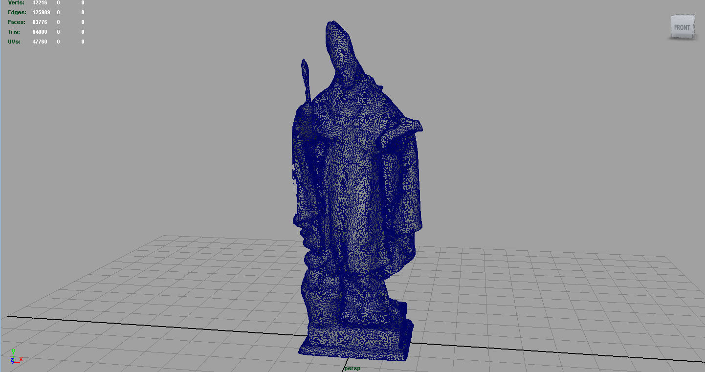 Saint George Low-poly 3D model_4