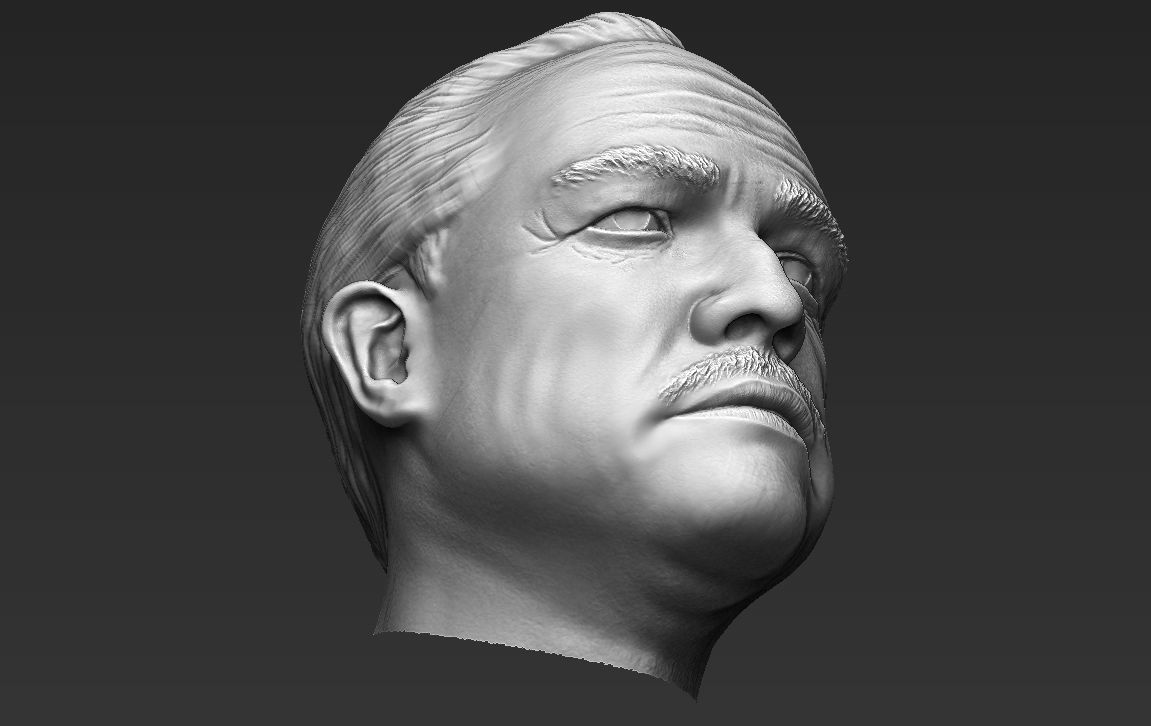 Marlon Brando Vito Corleone Godfather 3D model_37