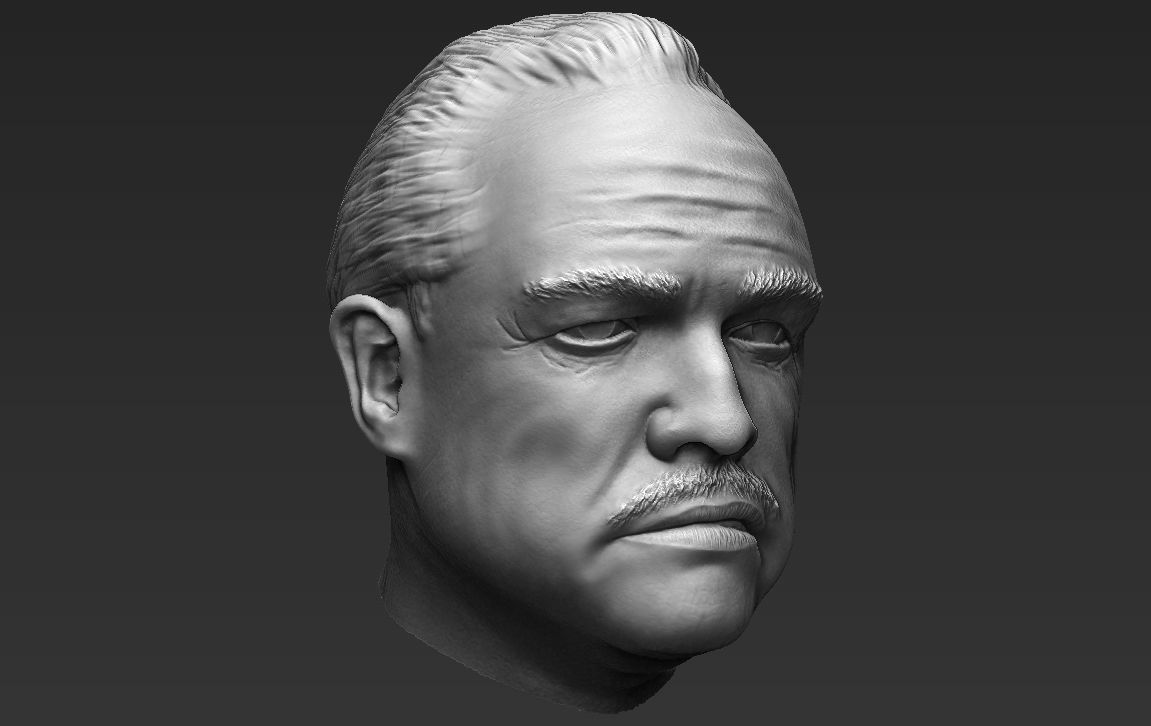 Marlon Brando Vito Corleone Godfather 3D model_32