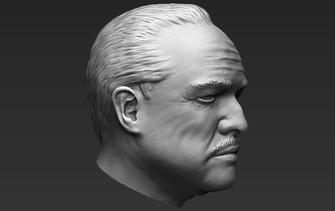 Marlon Brando Vito Corleone Godfather 3D model_29