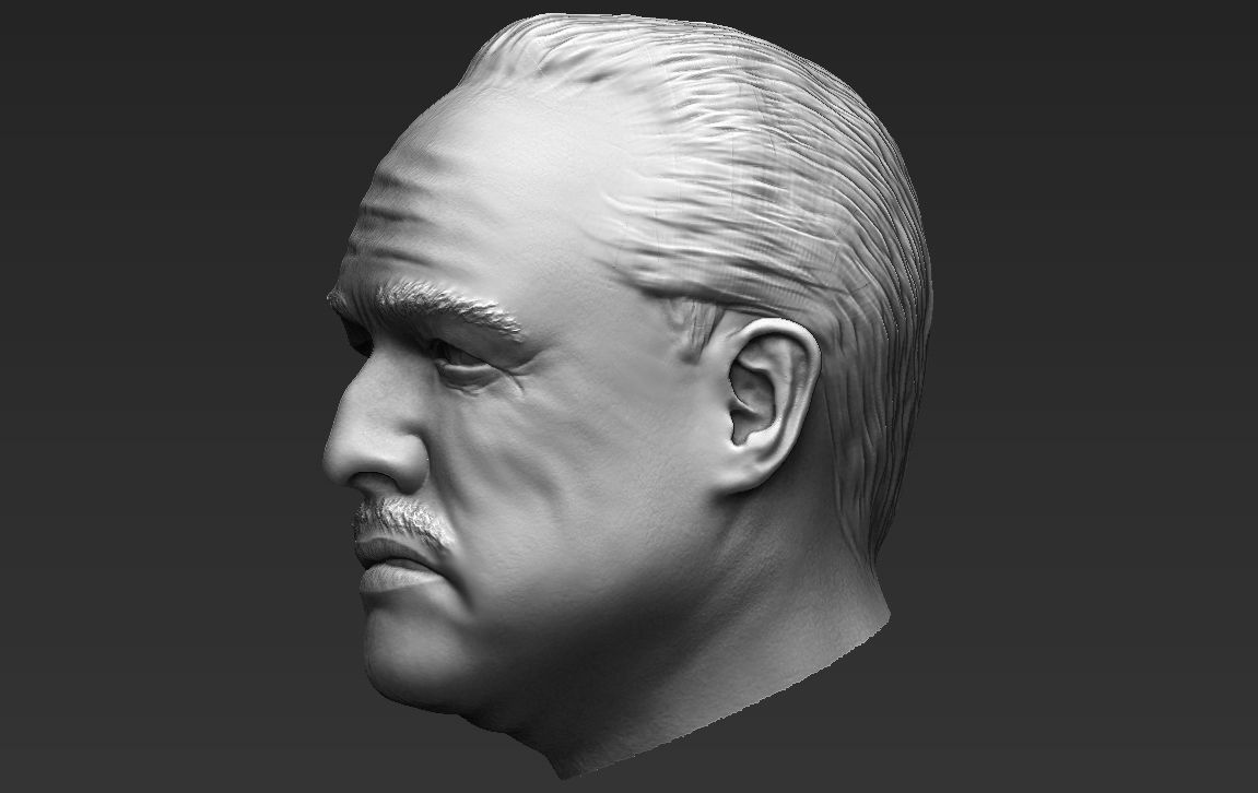 Marlon Brando Vito Corleone Godfather 3D model_27