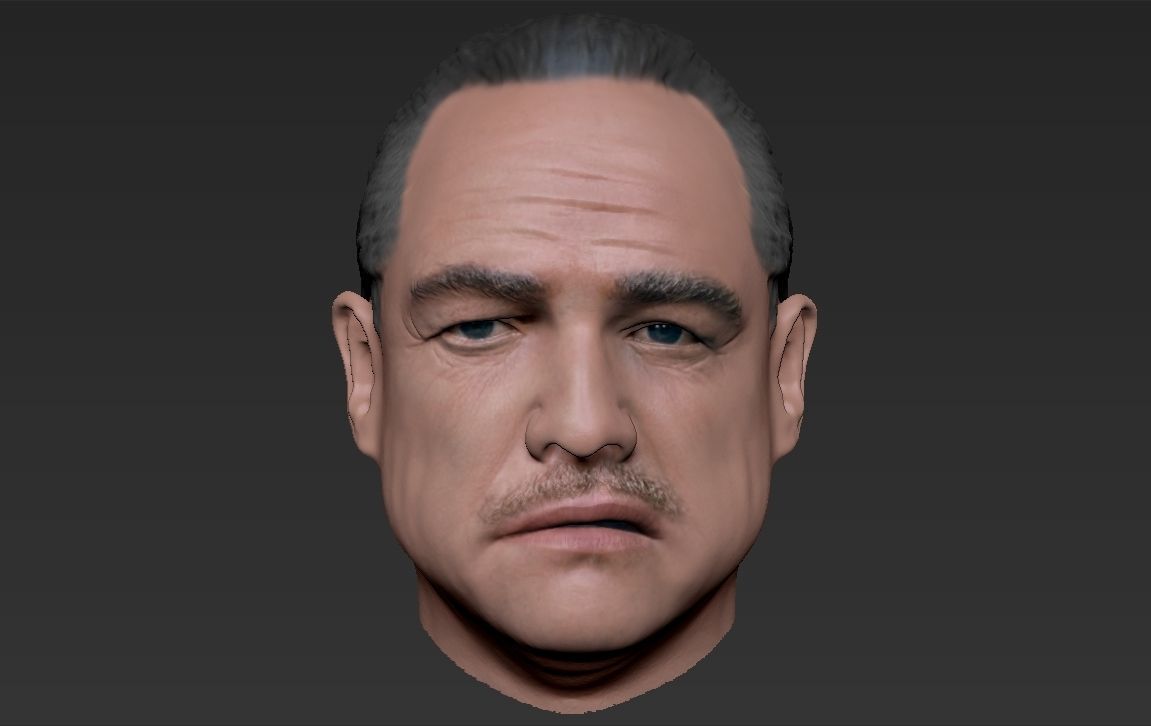 Marlon Brando Vito Corleone Godfather 3D model_17