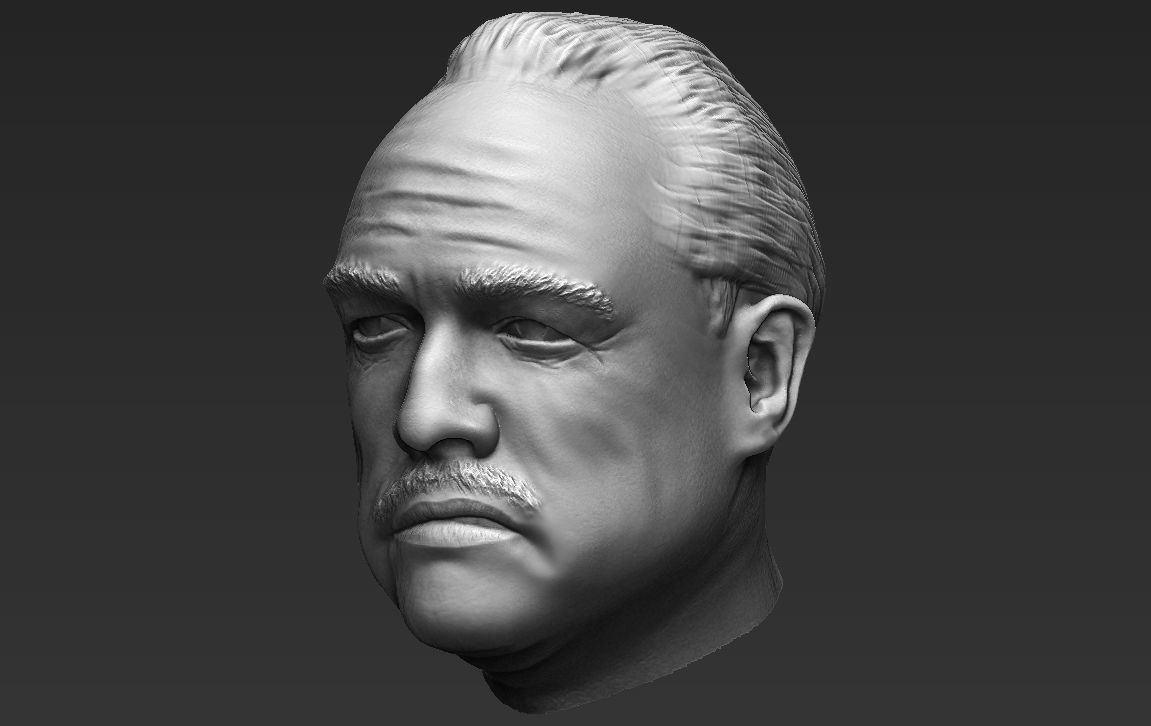 Marlon Brando Vito Corleone Godfather 3D model_22