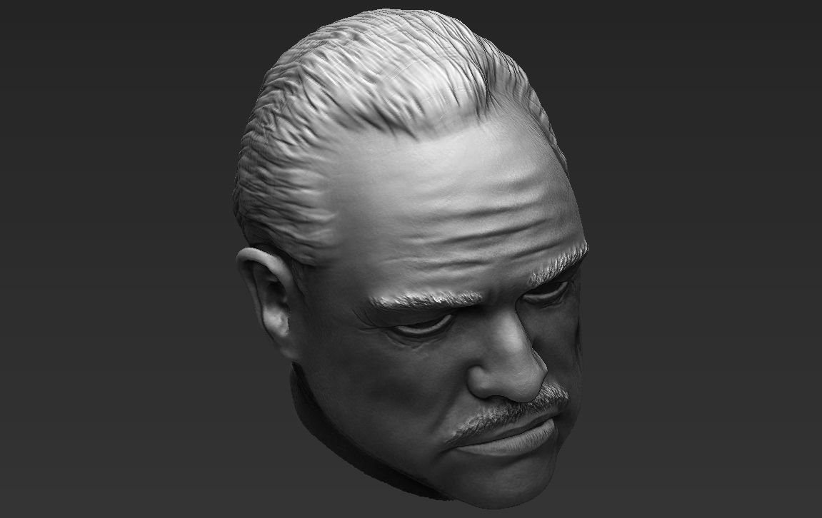 Marlon Brando Vito Corleone Godfather 3D model_33