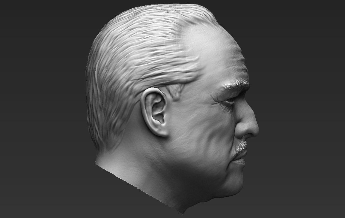 Marlon Brando Vito Corleone Godfather 3D model_30