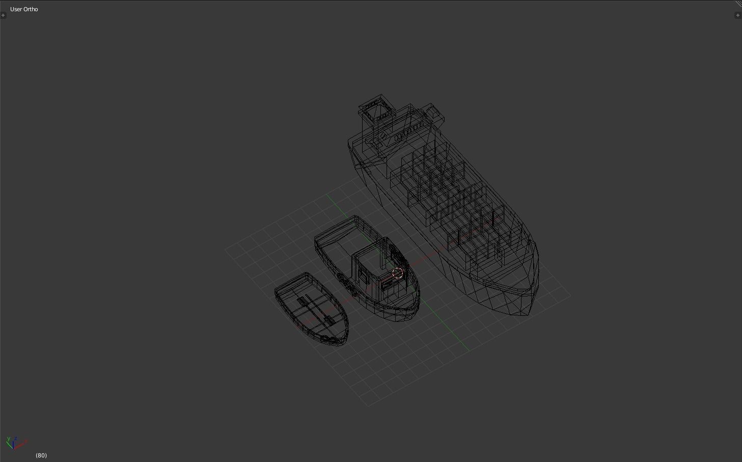 low poly ships pack Low-poly 3D model_4