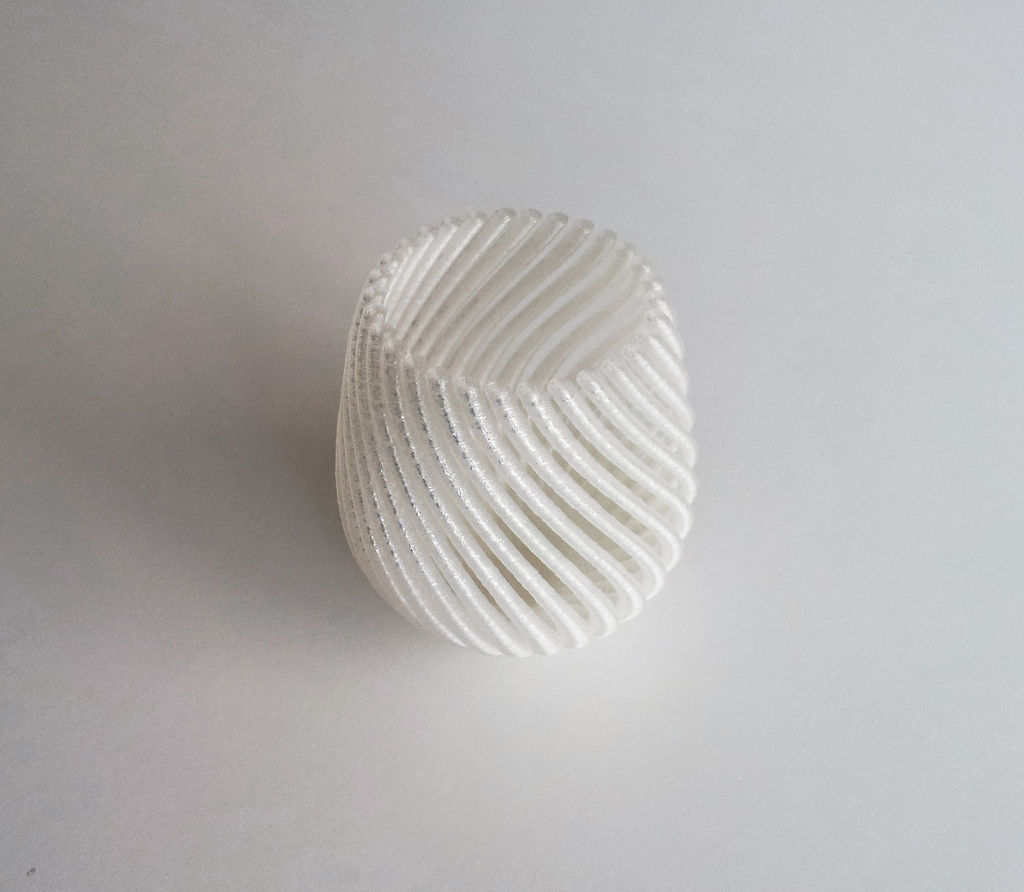 String Vase 3D print model_5
