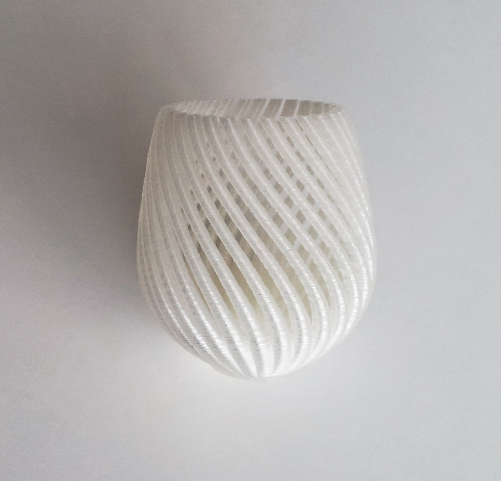 String Vase 3D print model_3