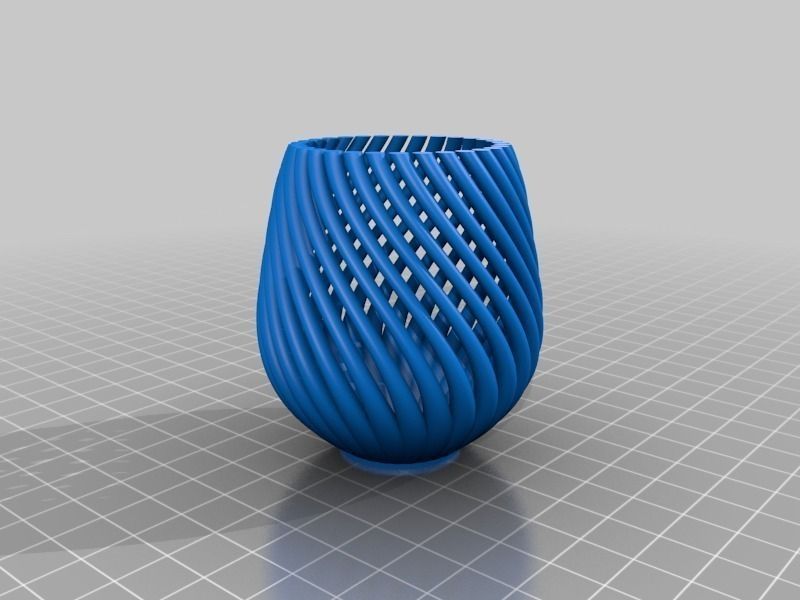 String Vase 3D print model_1