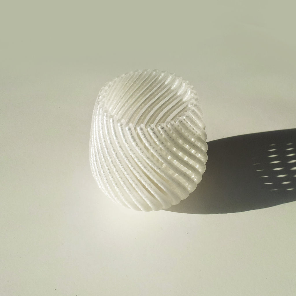 String Vase 3D print model_4