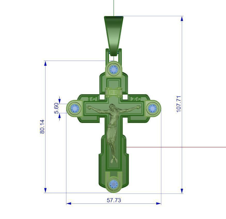 Cross 01 3D print model_1