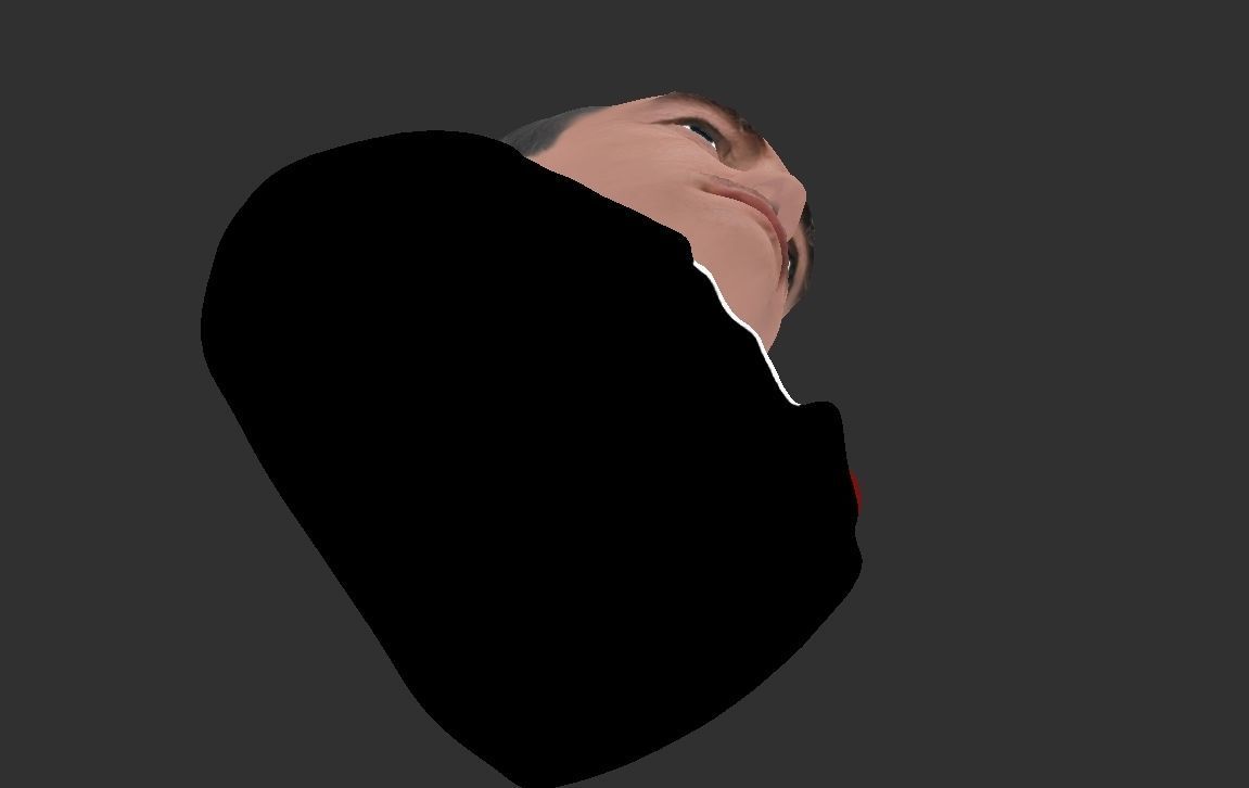 Marlon Brando Godfather bust ready for full color 3D printing 3D print model_19