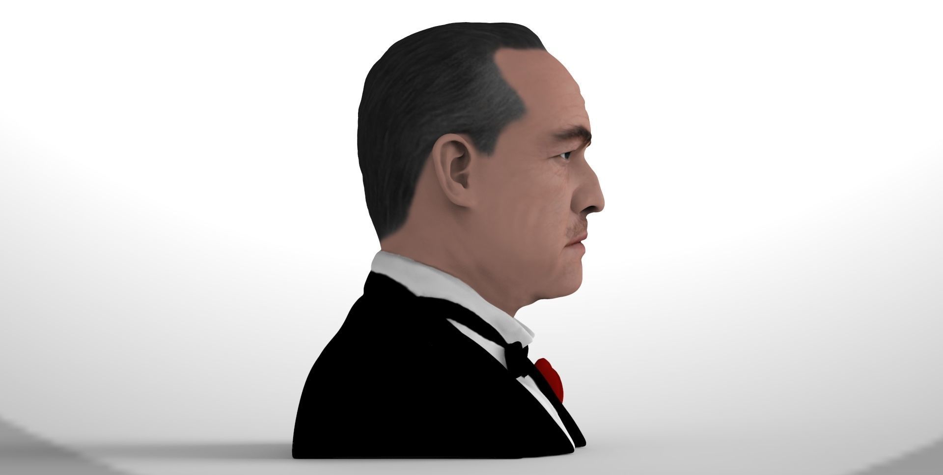 Marlon Brando Godfather bust ready for full color 3D printing 3D print model_10
