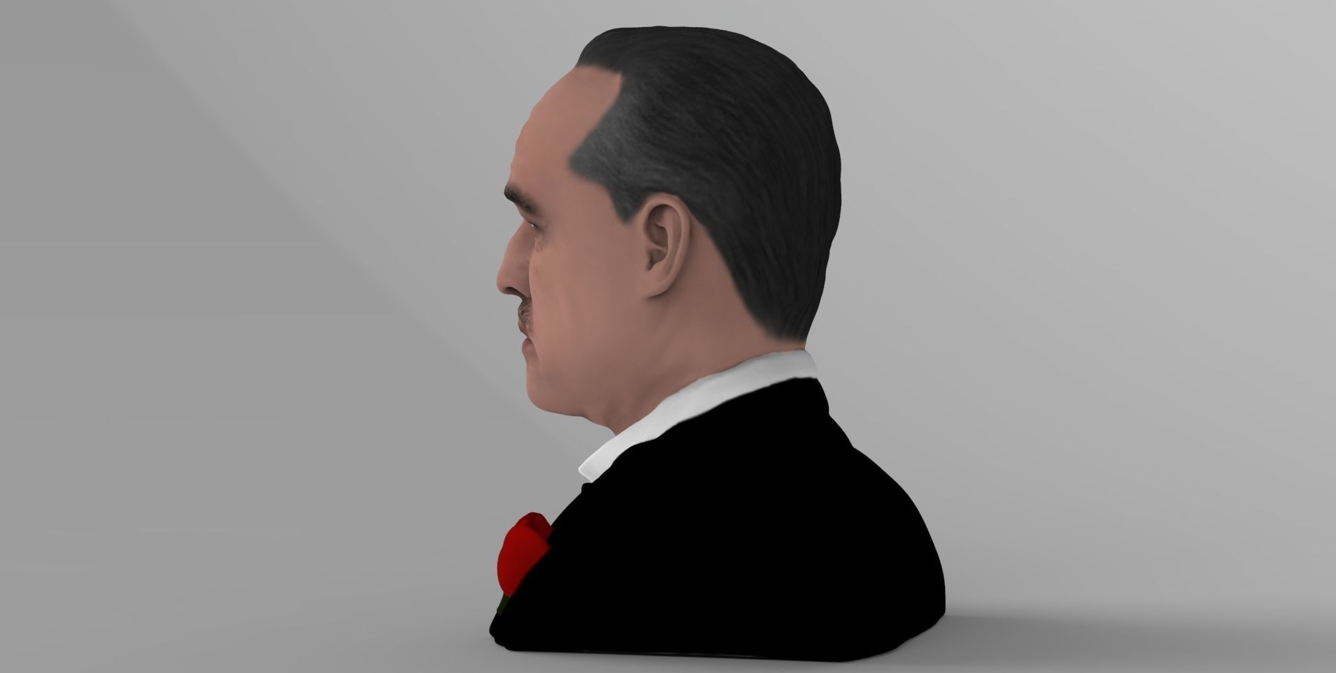 Marlon Brando Godfather bust ready for full color 3D printing 3D print model_5