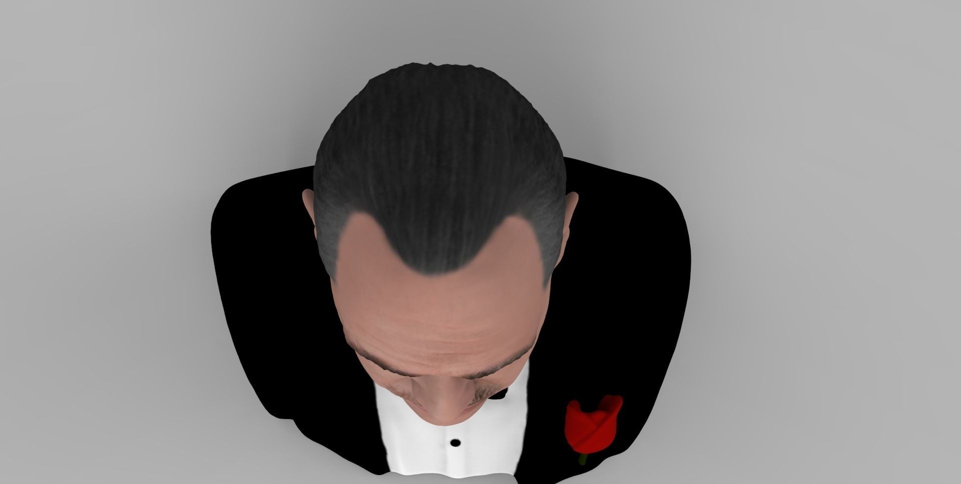 Marlon Brando Godfather bust ready for full color 3D printing 3D print model_14