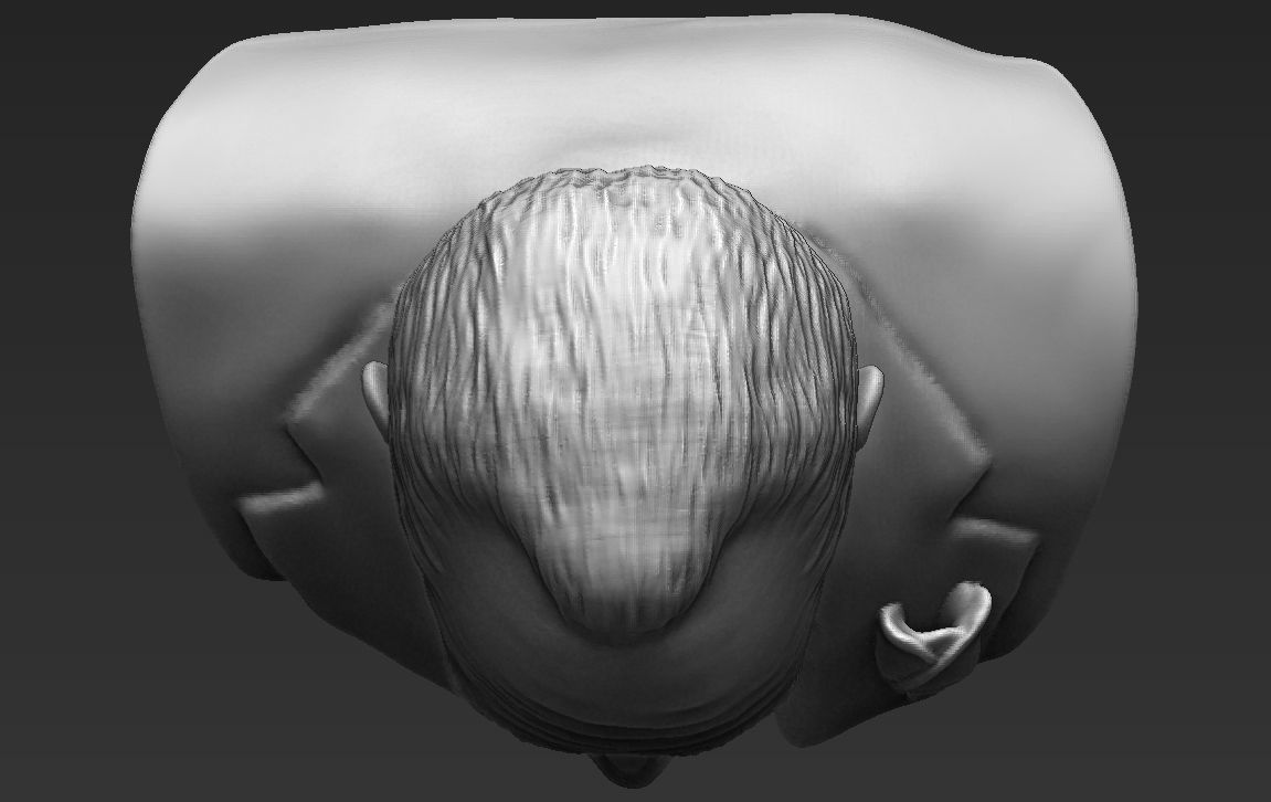 Marlon Brando Godfather bust ready for full color 3D printing 3D print model_35