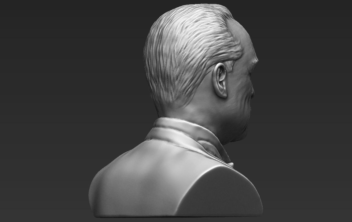 Marlon Brando Godfather bust ready for full color 3D printing 3D print model_27