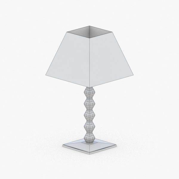 1391 - Table Lamp Low-poly 3D model_3