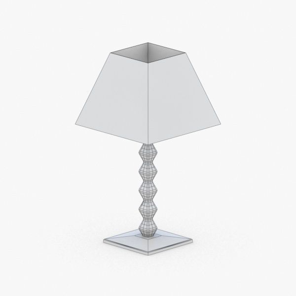 1391 - Table Lamp Low-poly 3D model_2