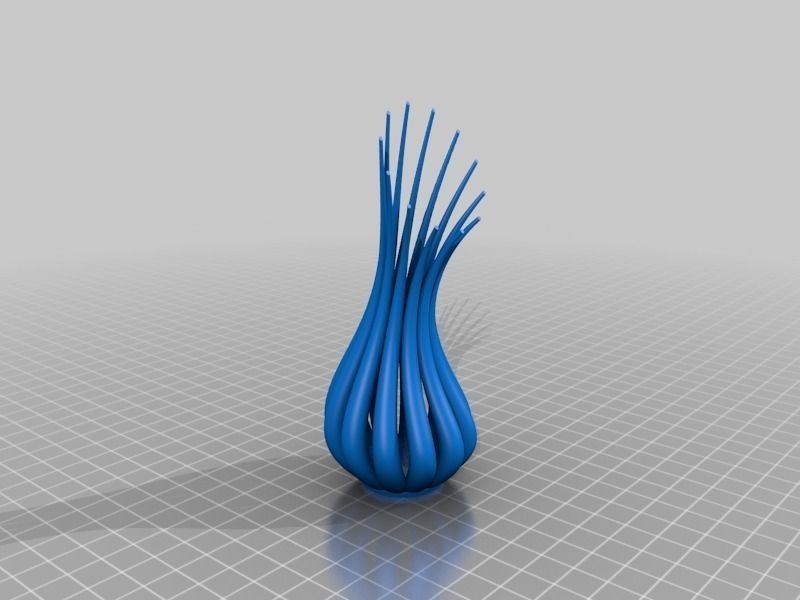 String Vase 3D print model_1