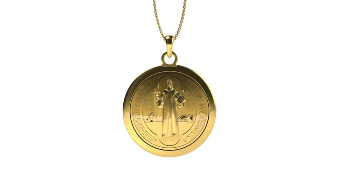 Saint Benedictus Pendant 3D print model