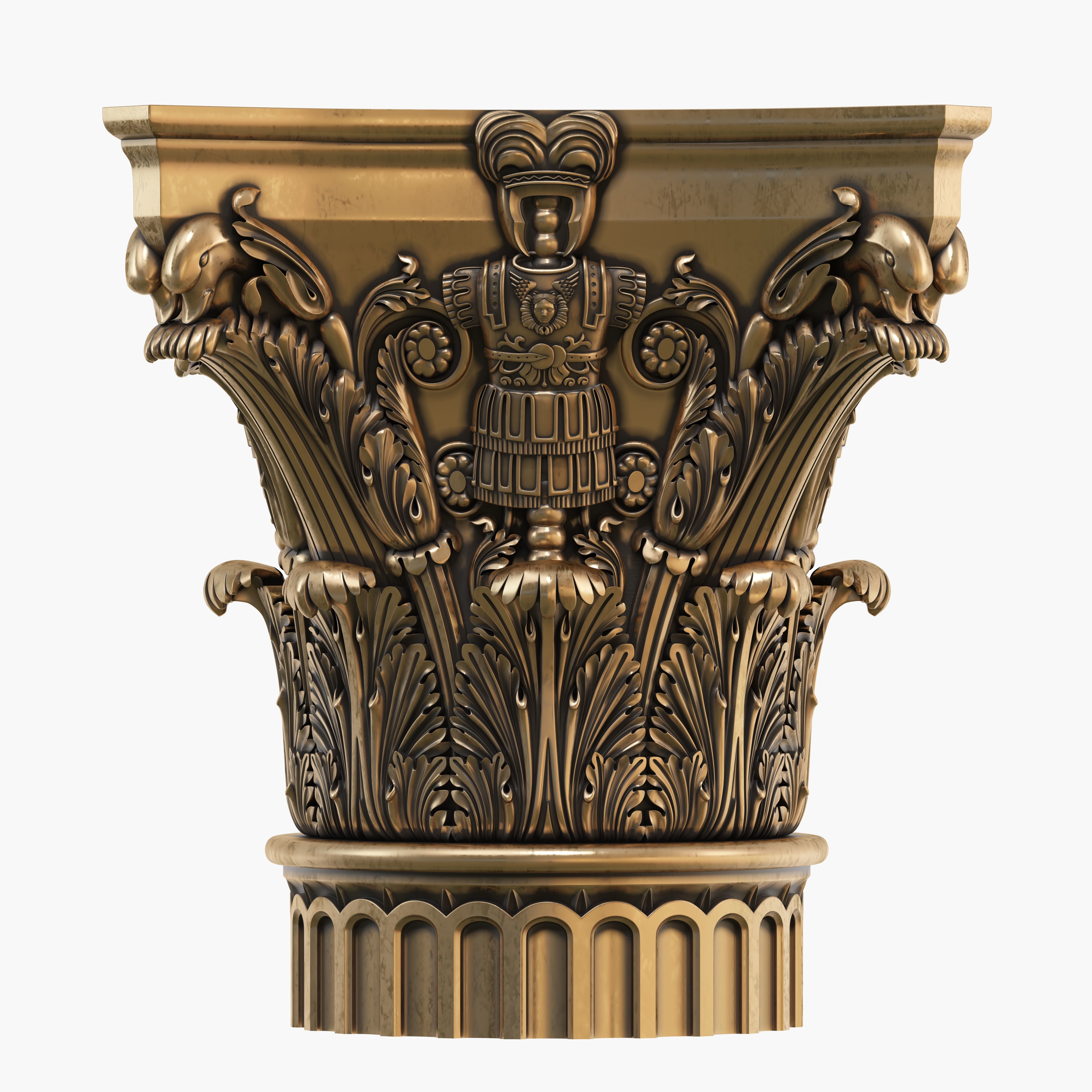 Classic capital model 3D model 3D model_13
