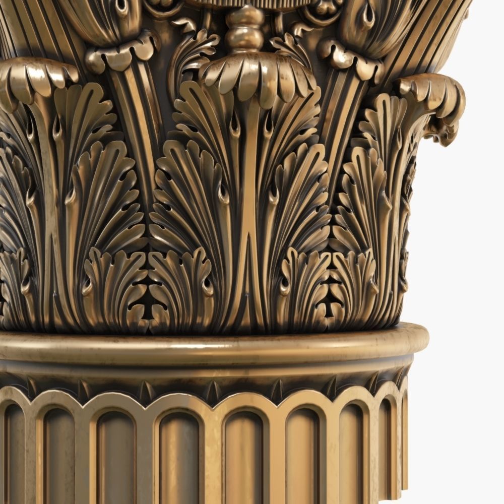 Classic capital model 3D model 3D model_6