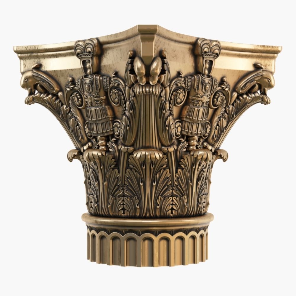Classic capital model 3D model 3D model_9