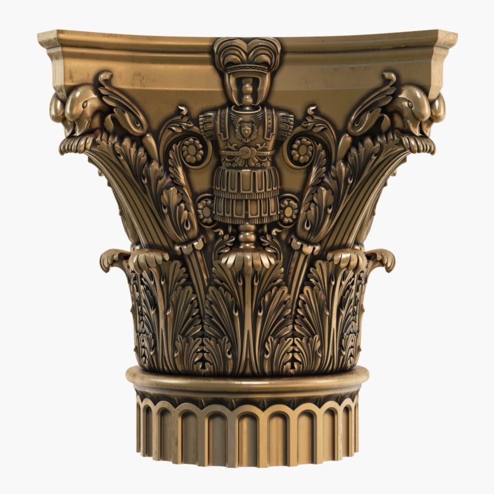 Classic capital model 3D model 3D model_3