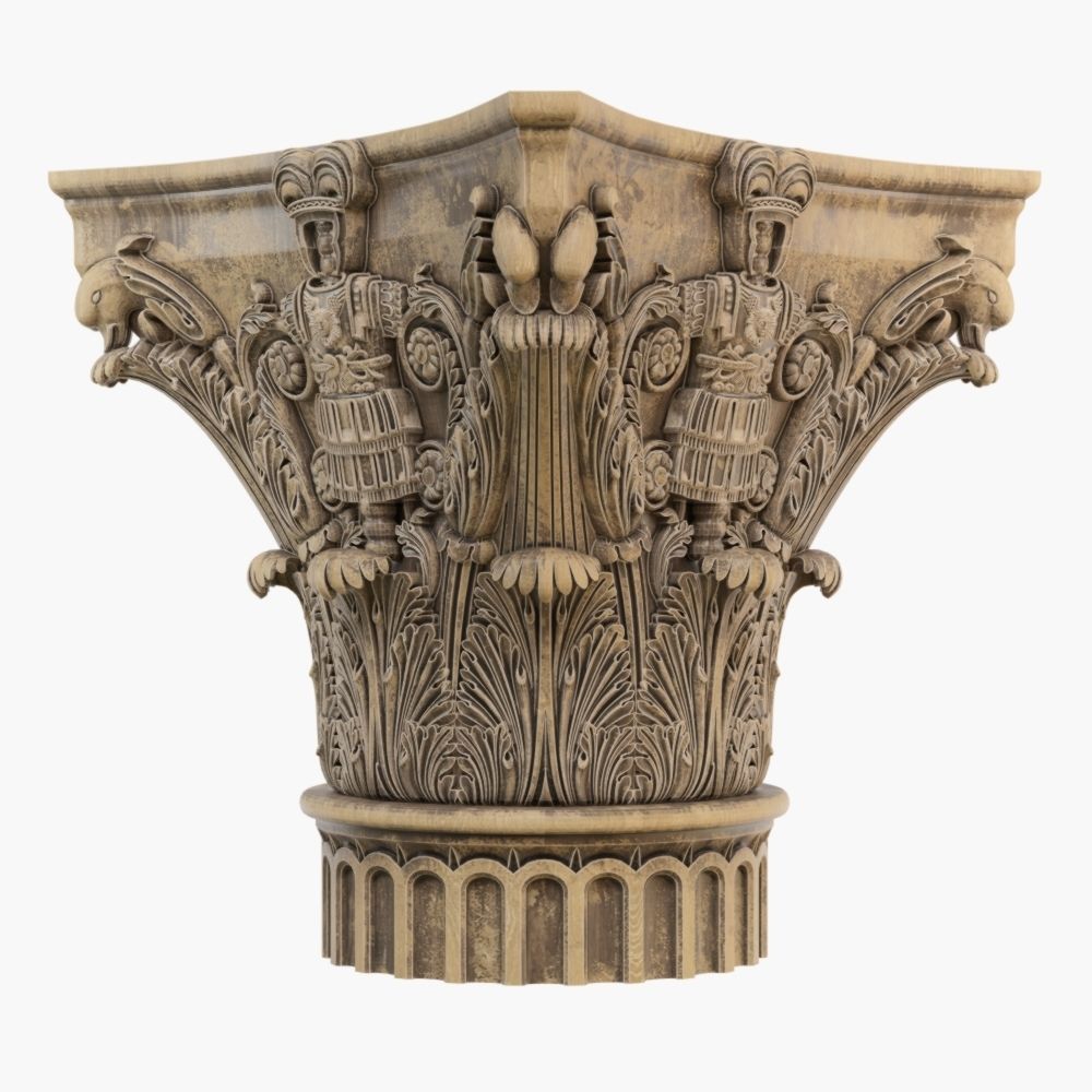 Classic capital model 3D model 3D model_7