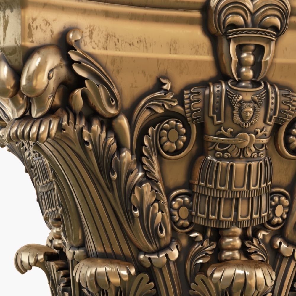 Classic capital model 3D model 3D model_10