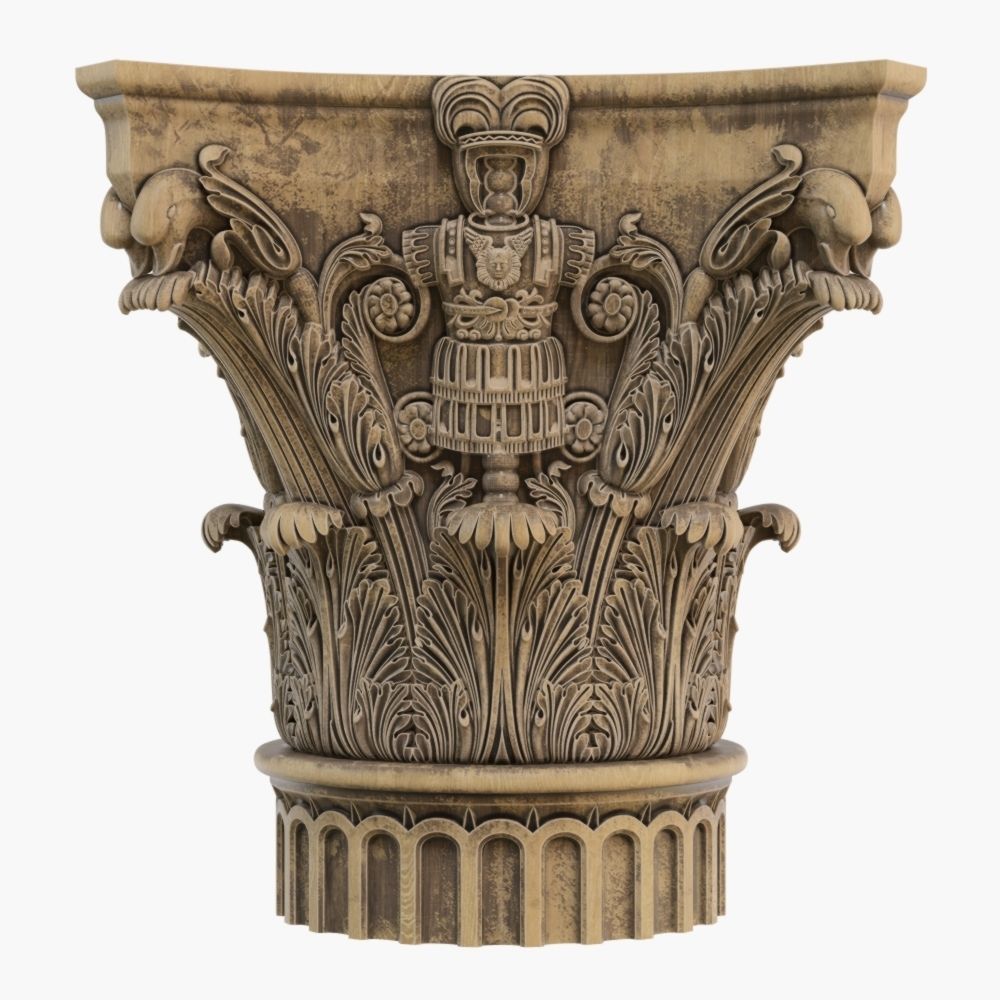 Classic capital model 3D model 3D model_11