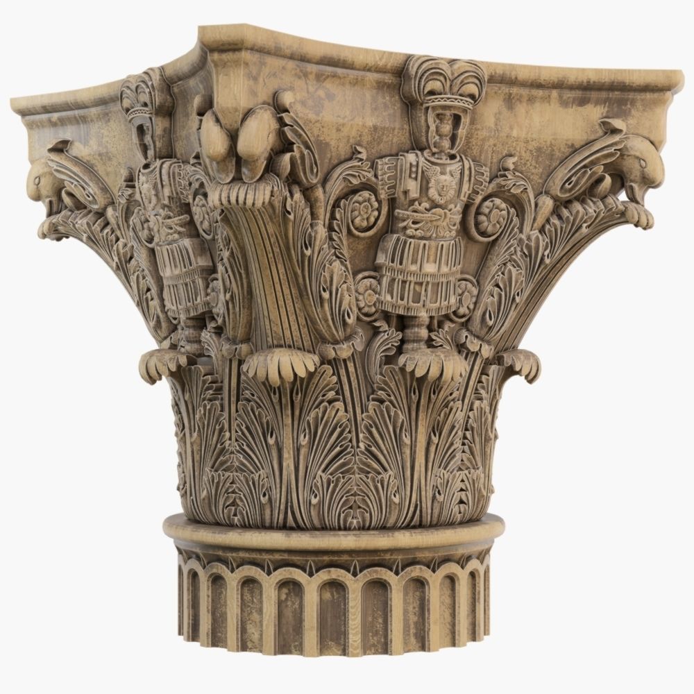 Classic capital model 3D model 3D model_8