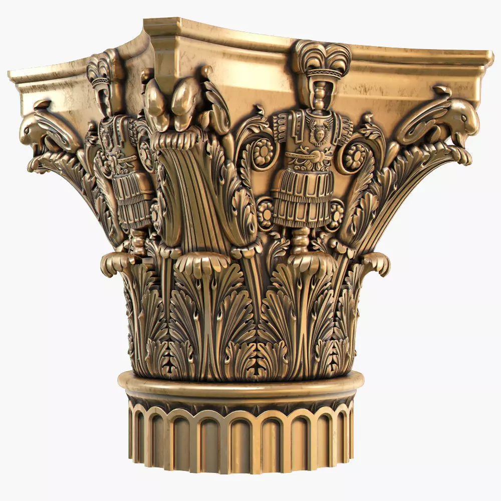 Classic capital model 3D model 3D model_0