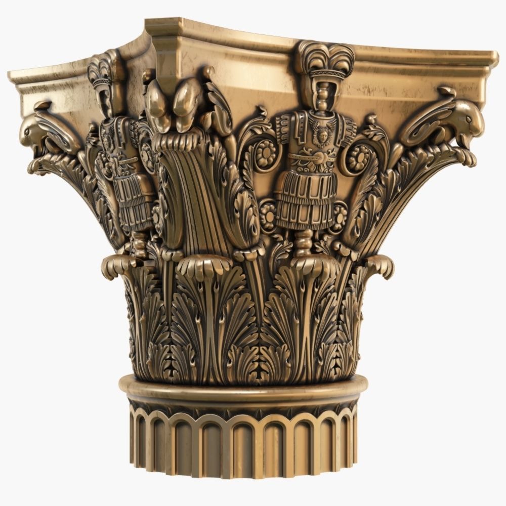Classic capital model 3D model 3D model_12