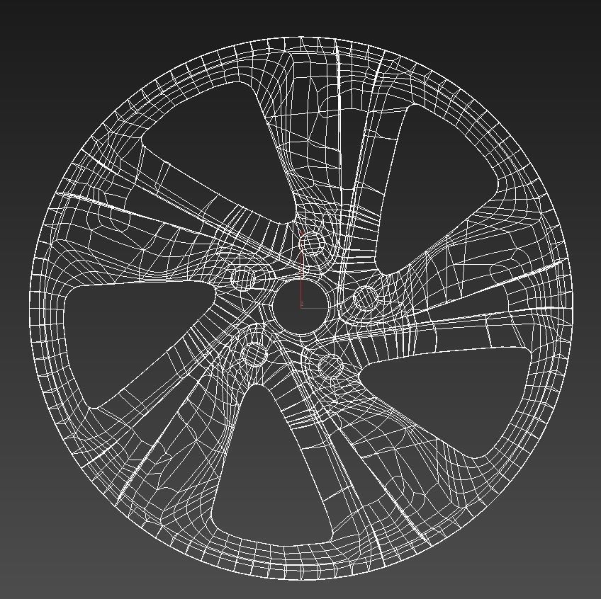 Car rim 3 3D model_2