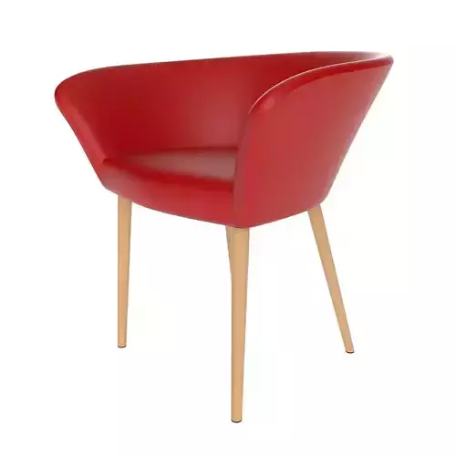 Red Leather Armchair