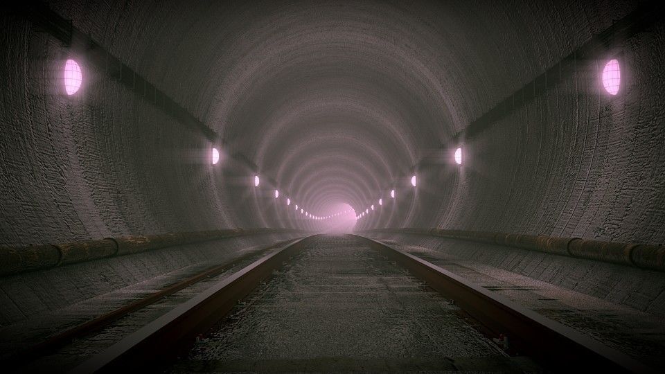 Underground Subway  3D model_1