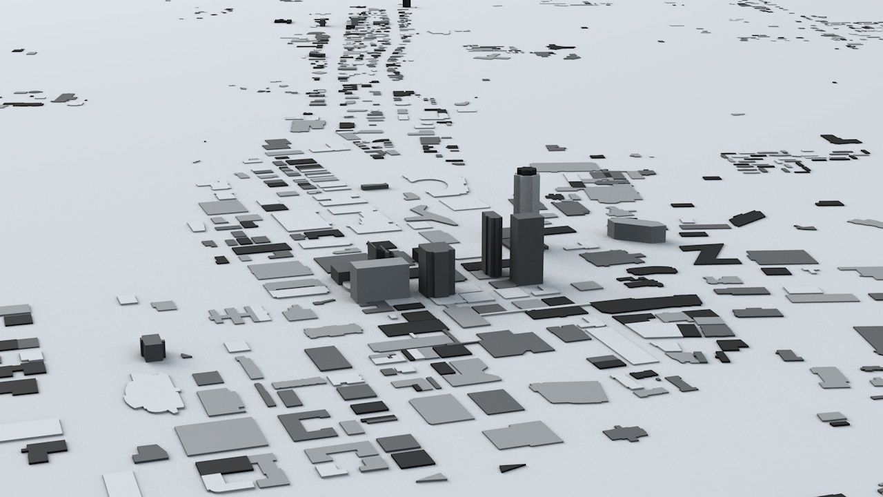 Des Moines Streets and Buildings 3D model_4