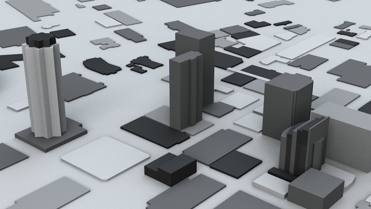 Des Moines Streets and Buildings 3D model_3