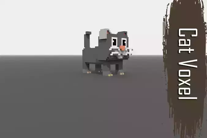Voxel Cat