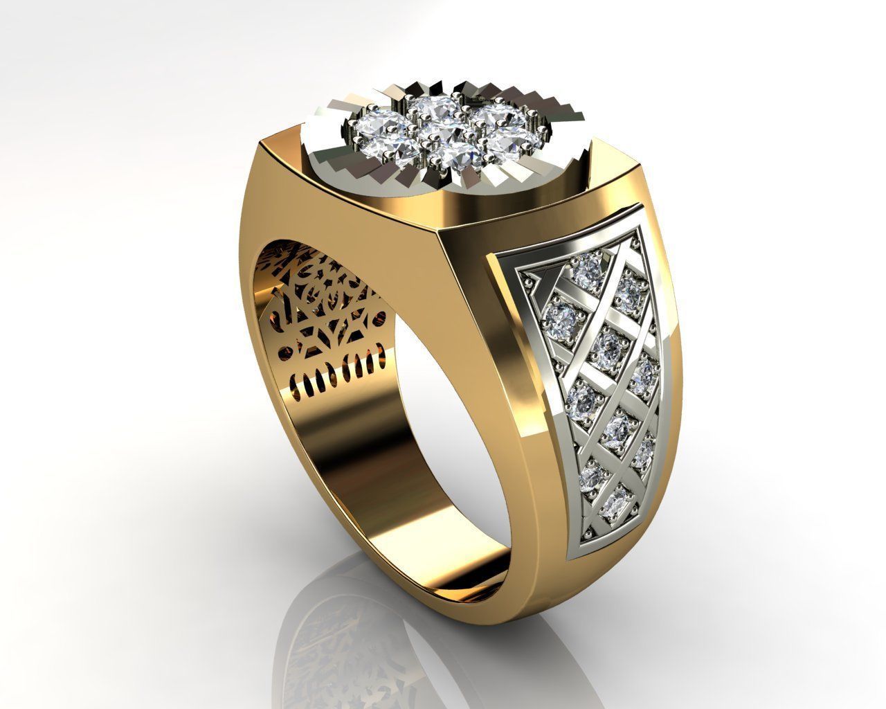RINGS FOR MEN N7 3D print model_2