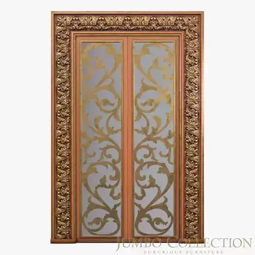 3D Jumbo Collection model antique ornate door 3D model