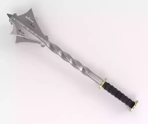 greek mace Low-poly 3D model