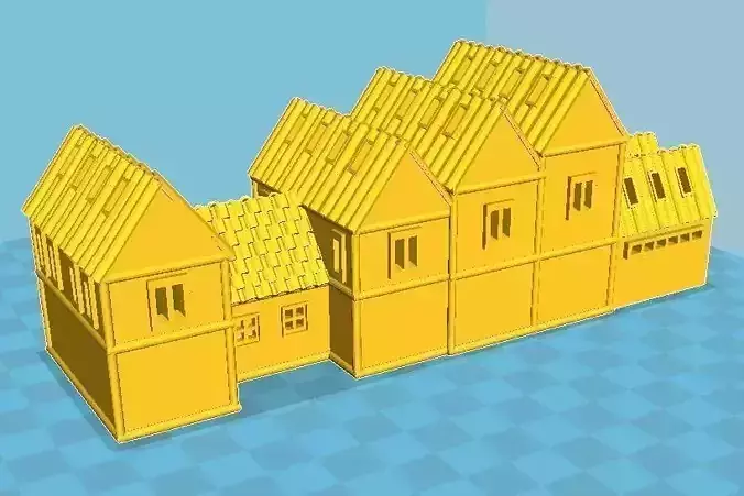 Medieval House 13 3D print model