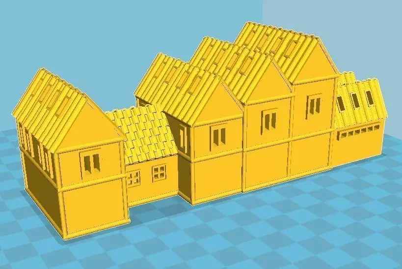 Medieval House 13 3D print model 3D print model